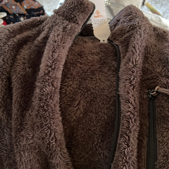 American Eagle Timberland Men’s Dark Brown Fleece Jacket Sz M NEW - Picture 12 of 12